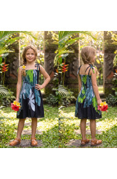 Hand Painted Rayon Kids Dress